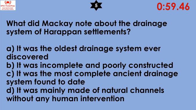 NCERT History XII Test-2 | UPSC Prelims | NCERT History Indus valley Harappa #ncertmcq