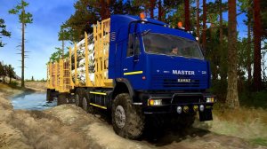 Spintires: MudRunner Kамаз 43118 Сайгак Доставка груза на лесопилку