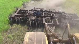 Обработка залежных земель К-700А + бдт7 + гербицид Тотал 480