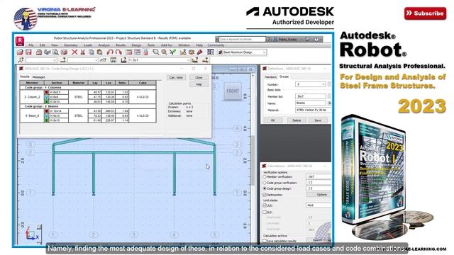 Autodesk Robot Structural Analysis Professional 2023 | Steel | Level I