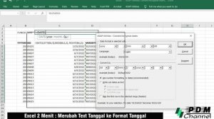 Excel 2 Menit  Merubah Text Tanggal ke Format Tanggal