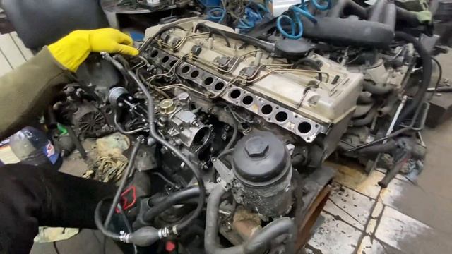 Двигатель Мерседес Om606 3.0TD с механическим тнвд