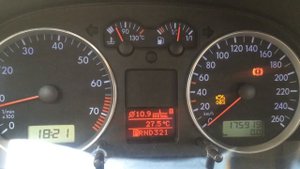 Приборка от пассата на гольф 4 + подсветка шкал и стрелок