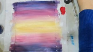 Нежный Пейзаж гуашью