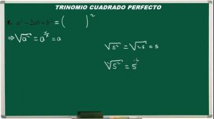 TRINOMIO CUADRADO PERFECTO - EJERCICIO #1.