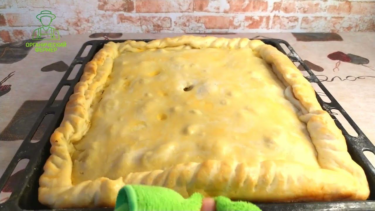 Сдобный пирог с рыбой и рисом. #пирог #пирогсрыбой #пирогирецепты
