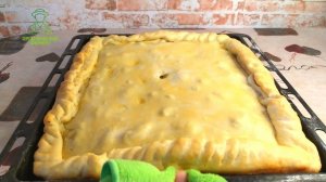 Сдобный пирог с рыбой и рисом. #пирог #пирогсрыбой #пирогирецепты