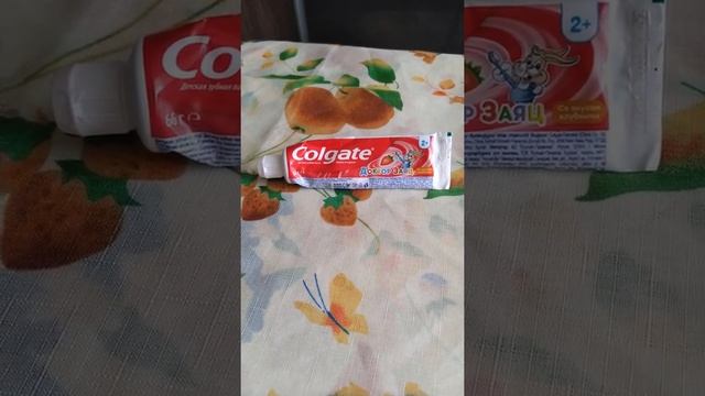 Зубная паста детская COLGATE Доктор Заяц с клубникой 50 мл Видеоотзыв (обзор) Елены