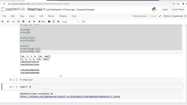 Shallow VS Deep Copy in Python | Python for Data Science | Tutort Academy