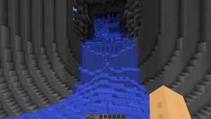 Dam breaking - Minecraft Water Physics