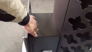 Банная печь TMF Арабеска Inox Люмина черная бронза