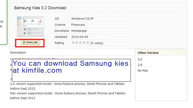 How to download Samsung Kies for Windows  Mac OS X for free