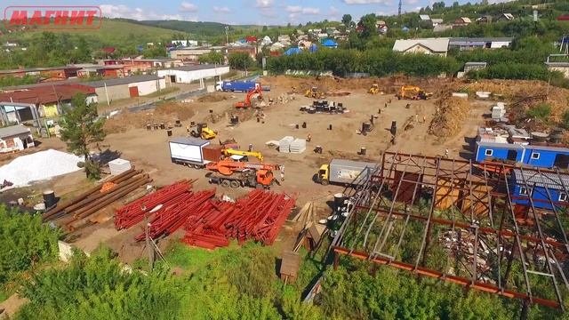 Аэросъемка ход строительства ТЦ Магнит #ВидеоПилот