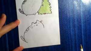 Как нарисовать кота Пушина с ёлочкой?)))
