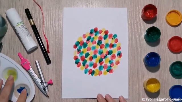 Новогодние шары своими руками. Как сделать. Рисование пальчиками! Paper craft. DIY. New Year