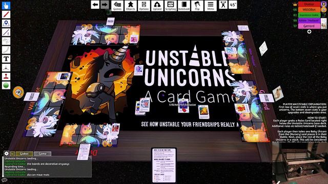 Table Top Simulator - Exploding Kittens and Unstable Unicorns 31/07/19 смотреть онлайн