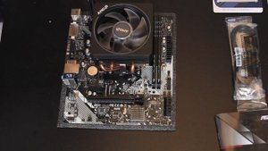 ASRock A320M-DVS Ryzen 2600x Asus TUF GeForce GTX 1660 Super - 32GB ddr4 - relaxing pc build ASMR