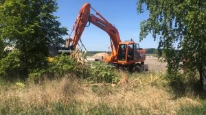 Мульчер TMC Cancela THF-150 на экскаваторе Doosan 180