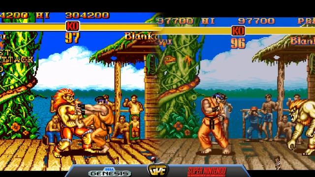 Sega Genesis Vs Super Nintendo - Super Street Fighter II смотреть онлайн
