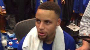 Steph Curry postgame after last game for Kobe Bryant at Oracle Arena