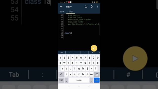kivymd android app using python and pydroid3