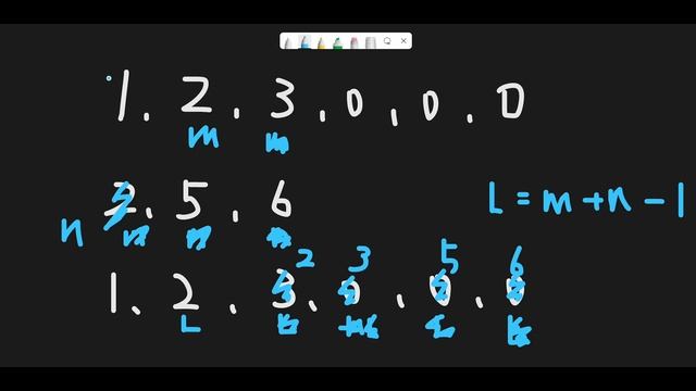 Merge Sorted Array - LeetCode #88 with python programming