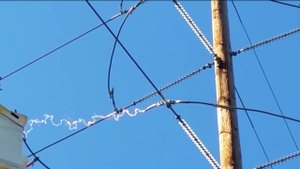 Электрическая дуга Дуговой разряд на разъединителе #3