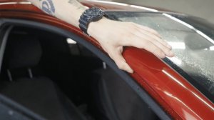 Как наклеить полиуретановую пленку Brontero на передние стойки автомобиля Kia Rio X