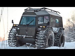 Интерьер Вездехода Тайфун | Комфортная Кабина Бортоповоротного Вездехода Амфибии Taifun