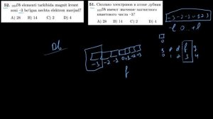 52-test davriy qonun va davriy sistema. Тест 51 периодический закон и периодическая система.