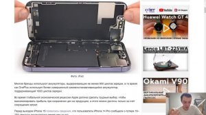 У IPHONE 15 УСТАНОВЛЕН ДЕШЕВЫЙ АККУМУЛЯТОР НА 600 ЦИКЛОВ ЗАРЯДКИ!