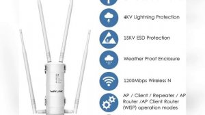 WAVLINK AC1200 Outdoor WiFi Range Extender, Dual-Band High Power Weatherproof