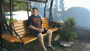 Кованые разборные садовые качели.