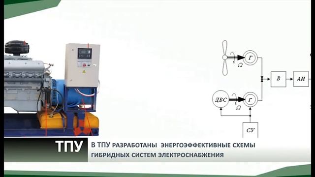 Гибридная система электроснабжения с применением возобновляемых источников энергии