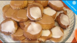 Овсяное печенье с орехами в глазури