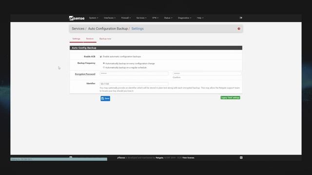 Configuring Auto Config Backup in pfSense смотреть онлайн