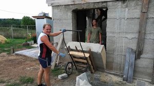 #банясвоимируками#опилкобетон#безлесенок#участок Август 2021г. Баня своими руками - часть 7.