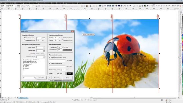 Как разрезать макет на части в Corel. Макрос SmartCut смотреть онлайн