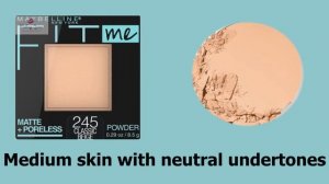 Shades of Maybelline Fit Me Compact Powder for All Skin Tones 2021 (Shade Guide)