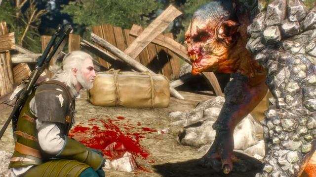 "Доброволец": скальный тролль. Ведьмак 3: Юмор смотреть онлайн