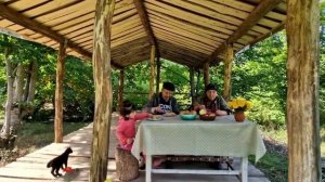 Приготовление ЦКАН Пирога с Мясом и Лезгинского Хинкала   Азербайджанская кухня Деревенская Кухня