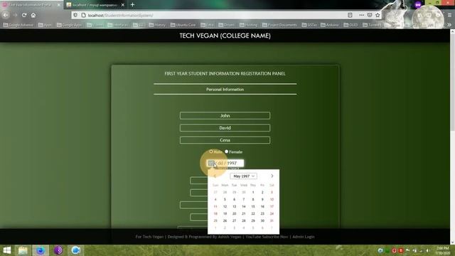 Student Information System PHP Project | Student Management System | HTML JavaScript CSS PHP MySQL
