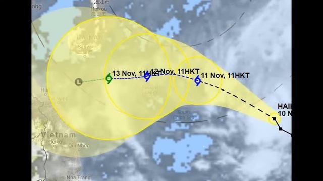 Typhoon HAIKUI To Sanya City, Hainan Island, China Тайфун Хайкуй на Санья, остров Хайнань, Китай