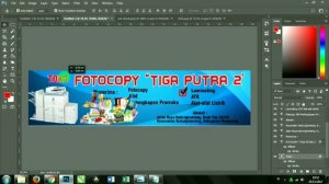 Membuat Desain Banner Spanduk Toko di Photoshop