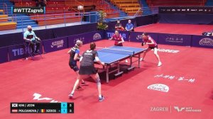 Kim Nayeong/Jeon Jihee vs Bernadette Szocs/Sofia Polcanova | WD | WTT Contender Zagreb 2022 | (QF)
