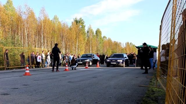 BMW E60 530i vs. AUDI A6 Avant Turbo. Route 402. 23.09.17. смотреть онлайн