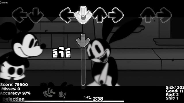 Oswald vs Mickey Mouse Good Ending Main Full Week | Friday Night Funkin' смотреть онлайн