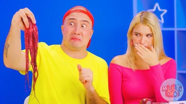 Большая, Средняя или Маленькая Тарелка Челлендж | Смешные Рецепты с Едой от Multi DO Challenge смотреть онлайн