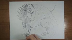 Дракон. Рисуем дракона карандашом