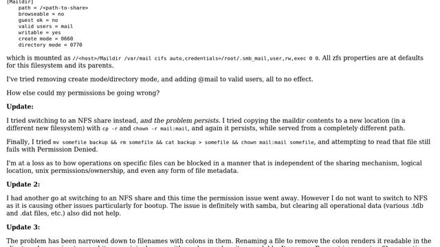 Unix & Linux: Mysterious Samba permission failures after service migration смотреть онлайн